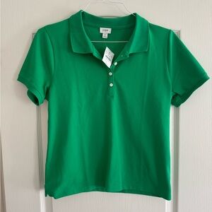J. Crew Classic Green Polo Shirt M